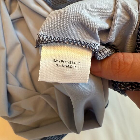 Peter Millar Men’s Summer Comfort Polo Shirt Navy Geometric Golf Size XL - Picture 8 of 10